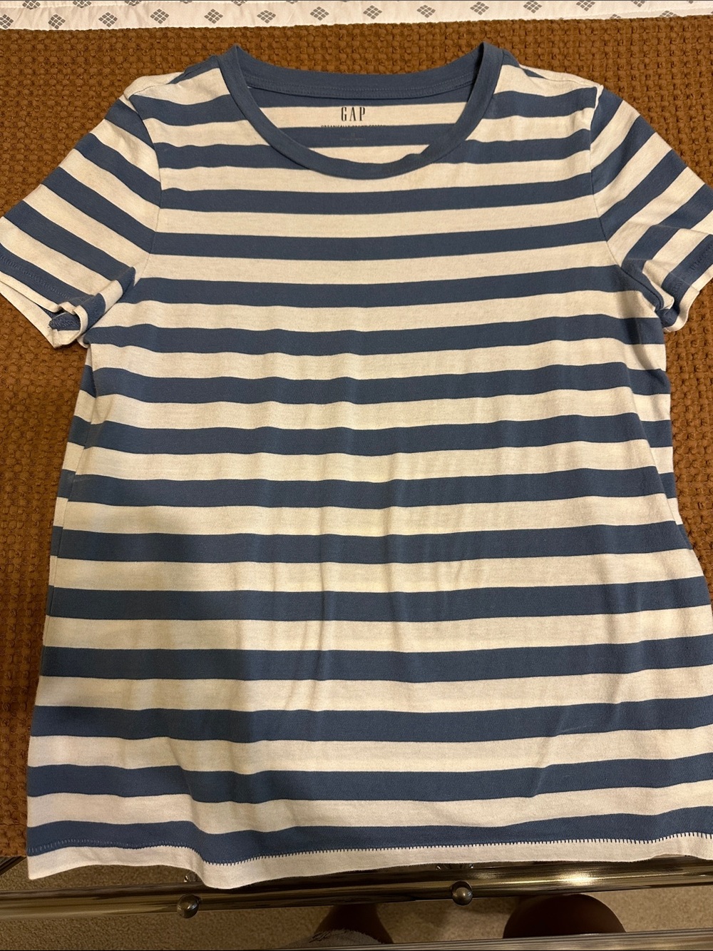 GAP ' Blue & White Striped Tee